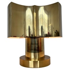 BIG design brass Table Lamp - Czechoslovakia, 1980s