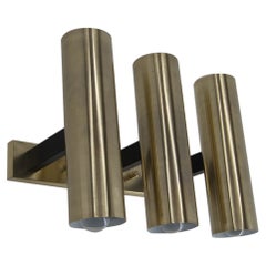 Big Design Brass Wall Lamp, 1970s, Up to Four Items