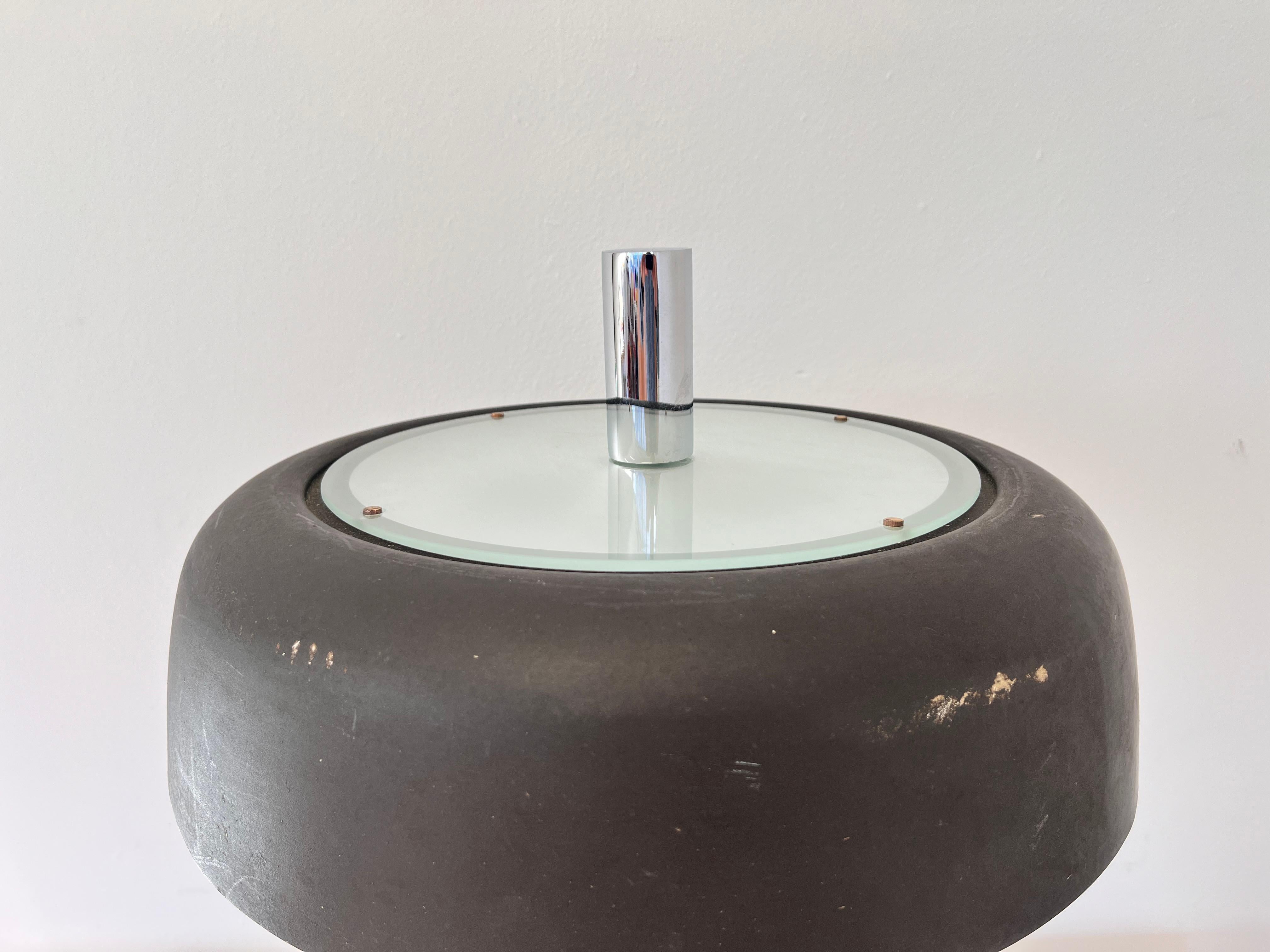 Mid-Century Modern Big Design Extra Large Midcentury Mushroom Table Lamp by Hillebrand, 1970s For Sale
