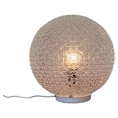 Big Design mid century glass Table Lamp, 1980s - Czechoslovakia