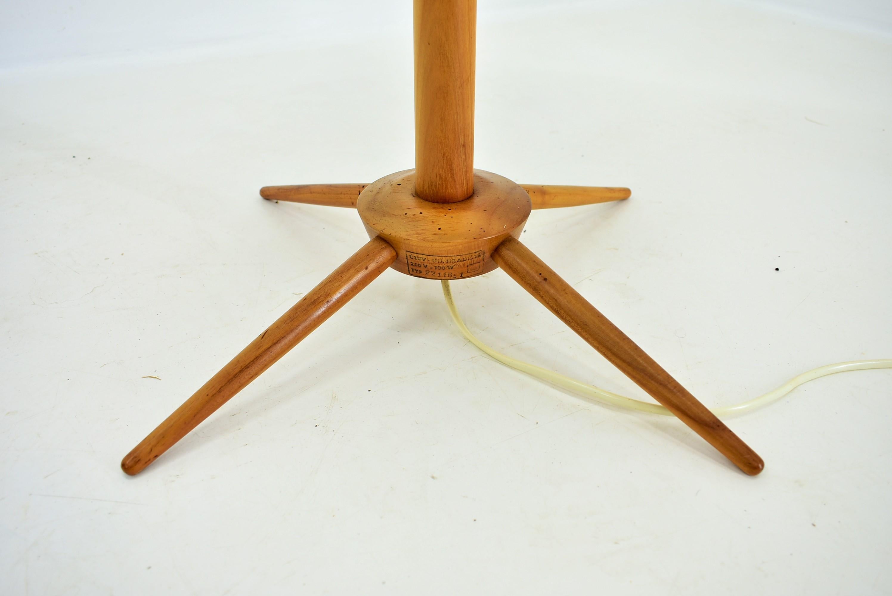 Czech Big Design Midcentury Adjustable Floor Lamp by ÚLUV, 1960s