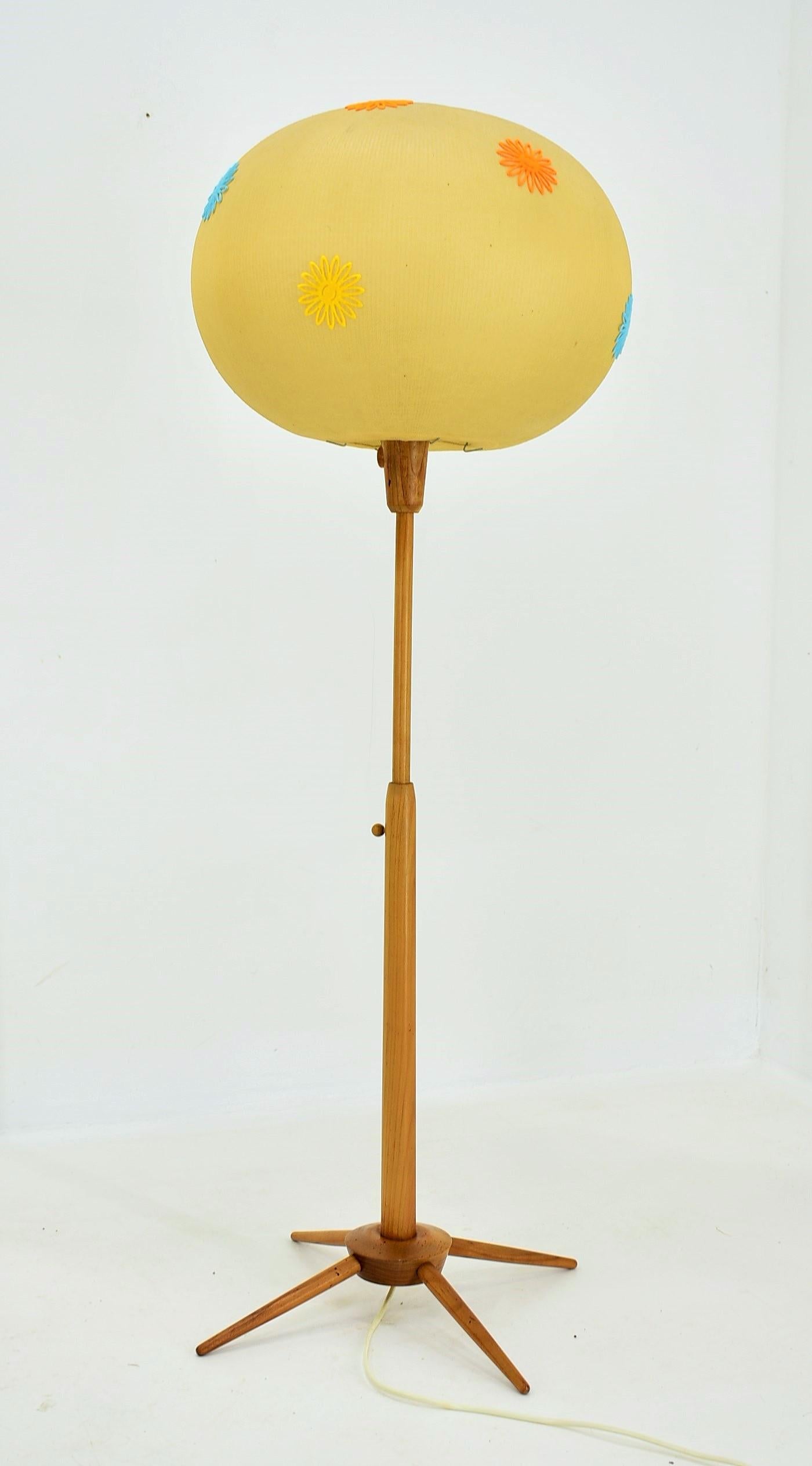 Big Design Midcentury Adjustable Floor Lamp by ÚLUV, 1960s 1