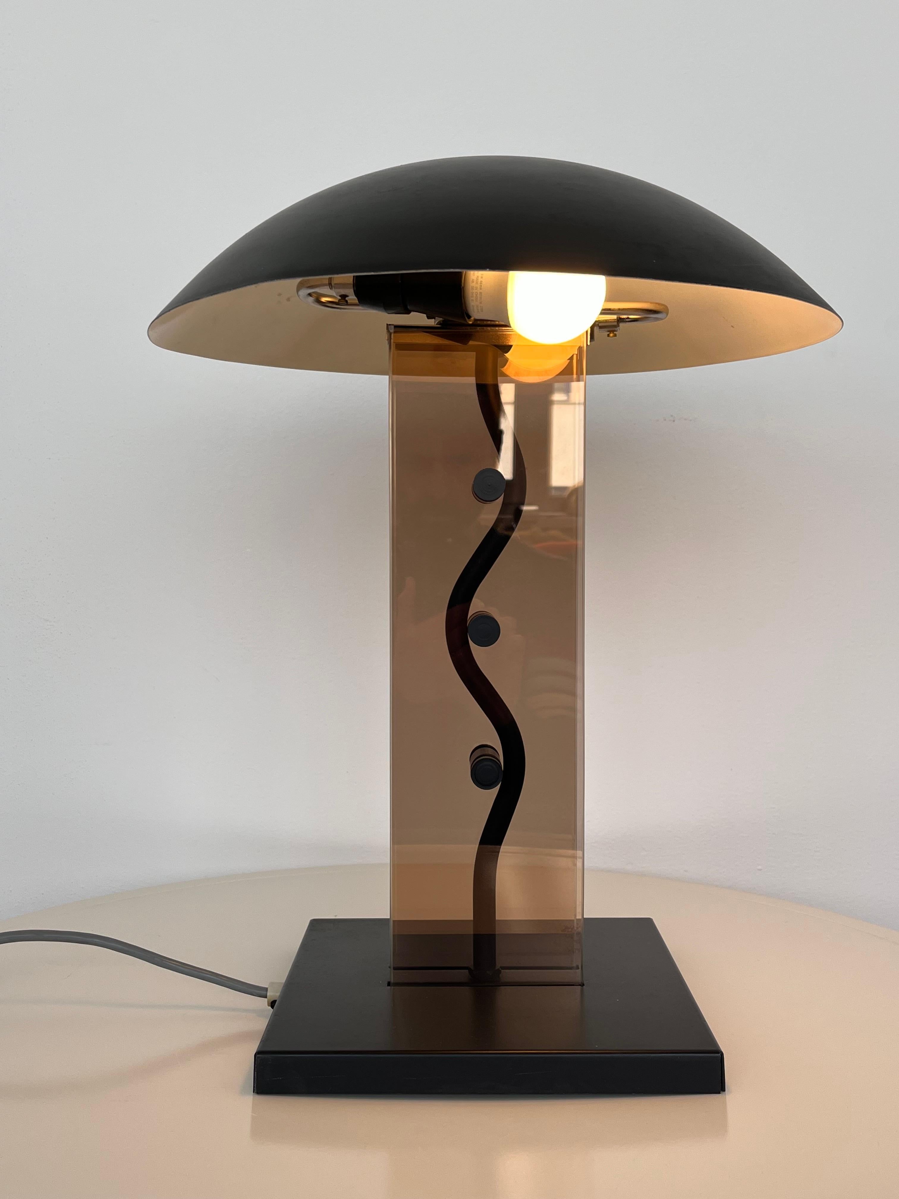 Mid-Century Modern Big Design Table Lamp by Kamenicky Senov, 1980s / Czechoslovakia For Sale