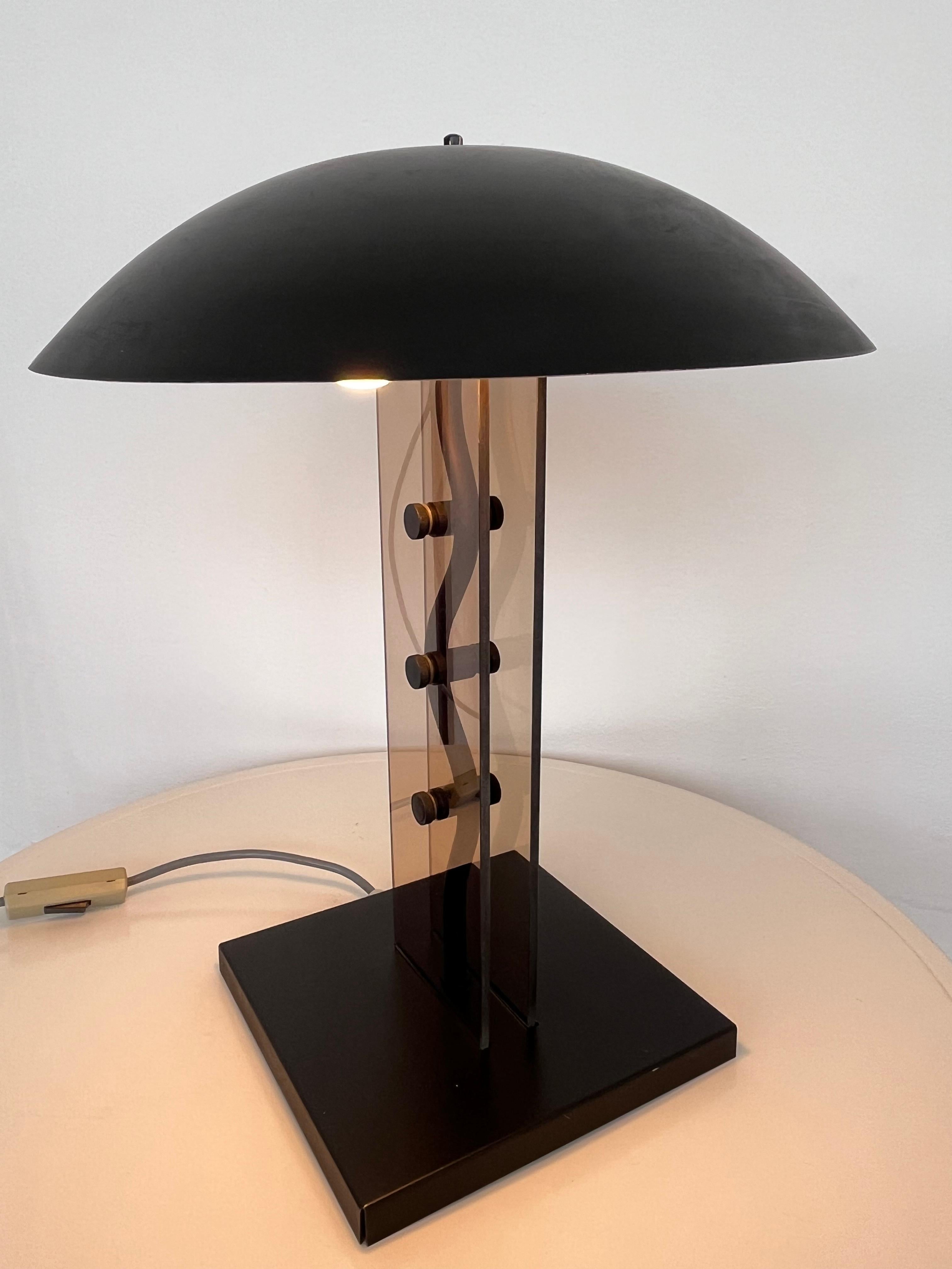 Late 20th Century Big Design Table Lamp by Kamenicky Senov, 1980s / Czechoslovakia For Sale