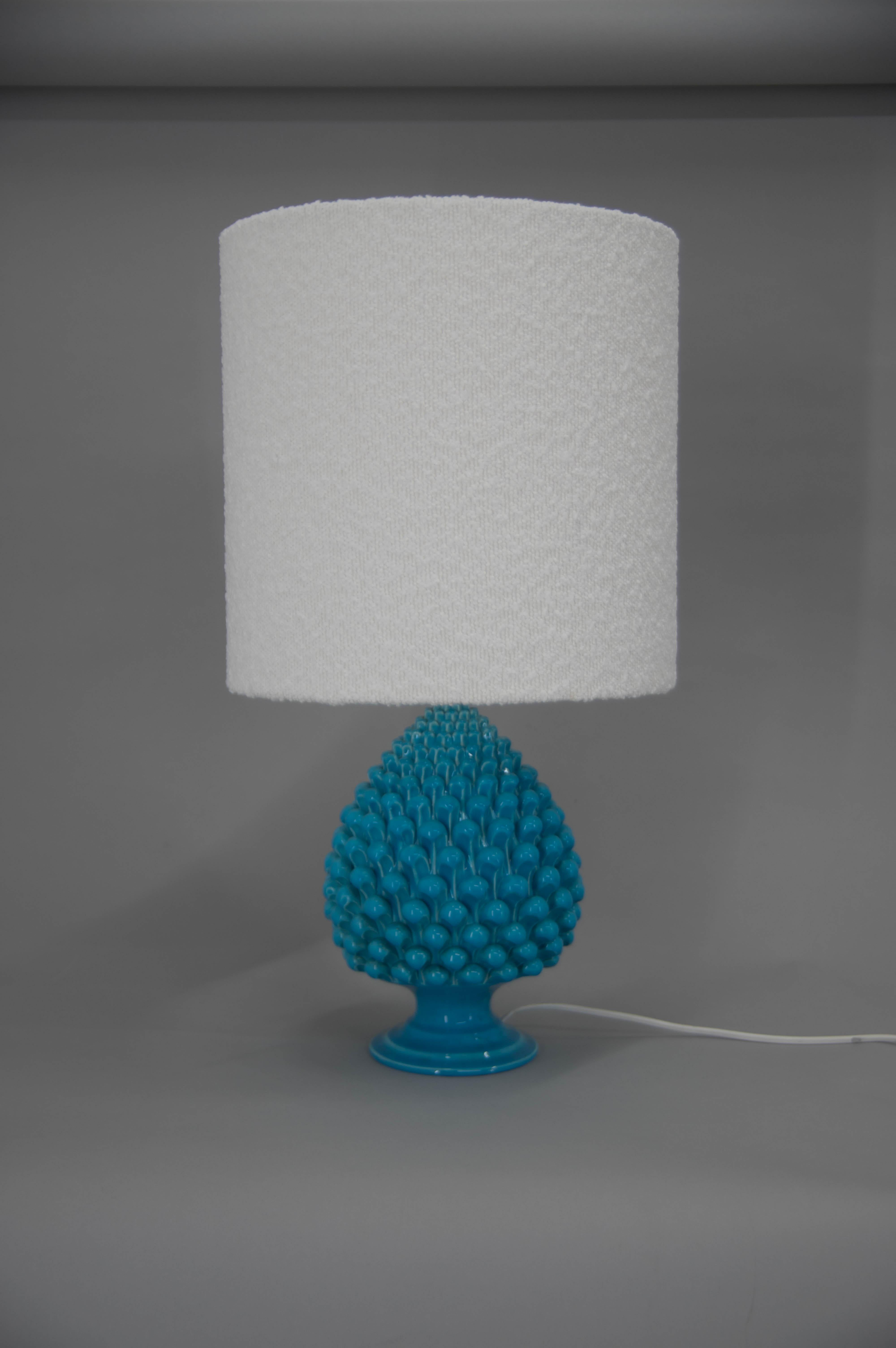Late 20th Century Big Design Table Lamp, Italy, 1970s For Sale