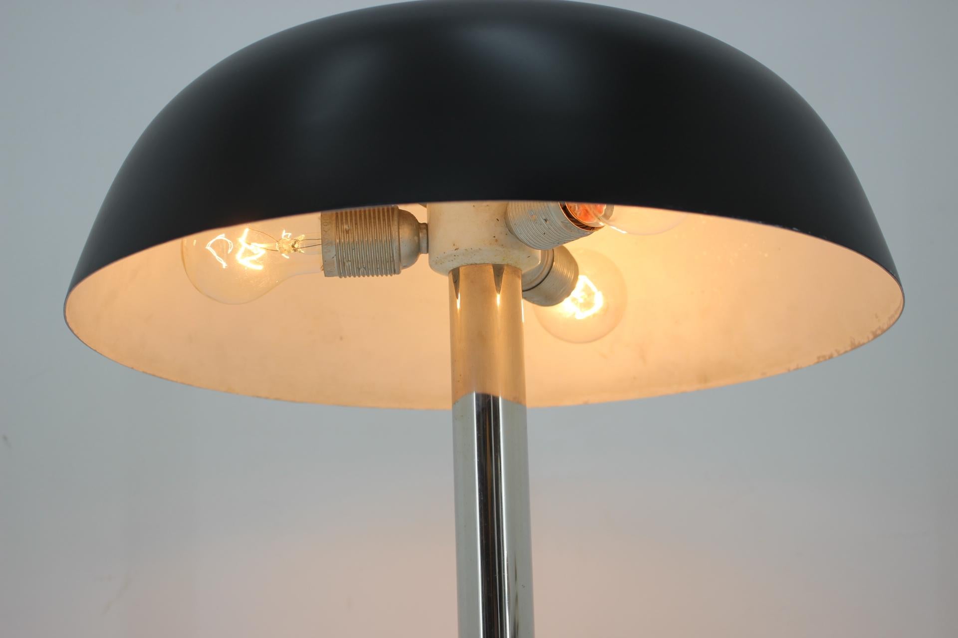 German Big Design Extra Large Midcentury Mushroom Table Lamp by Hillebrand, 1970s For Sale