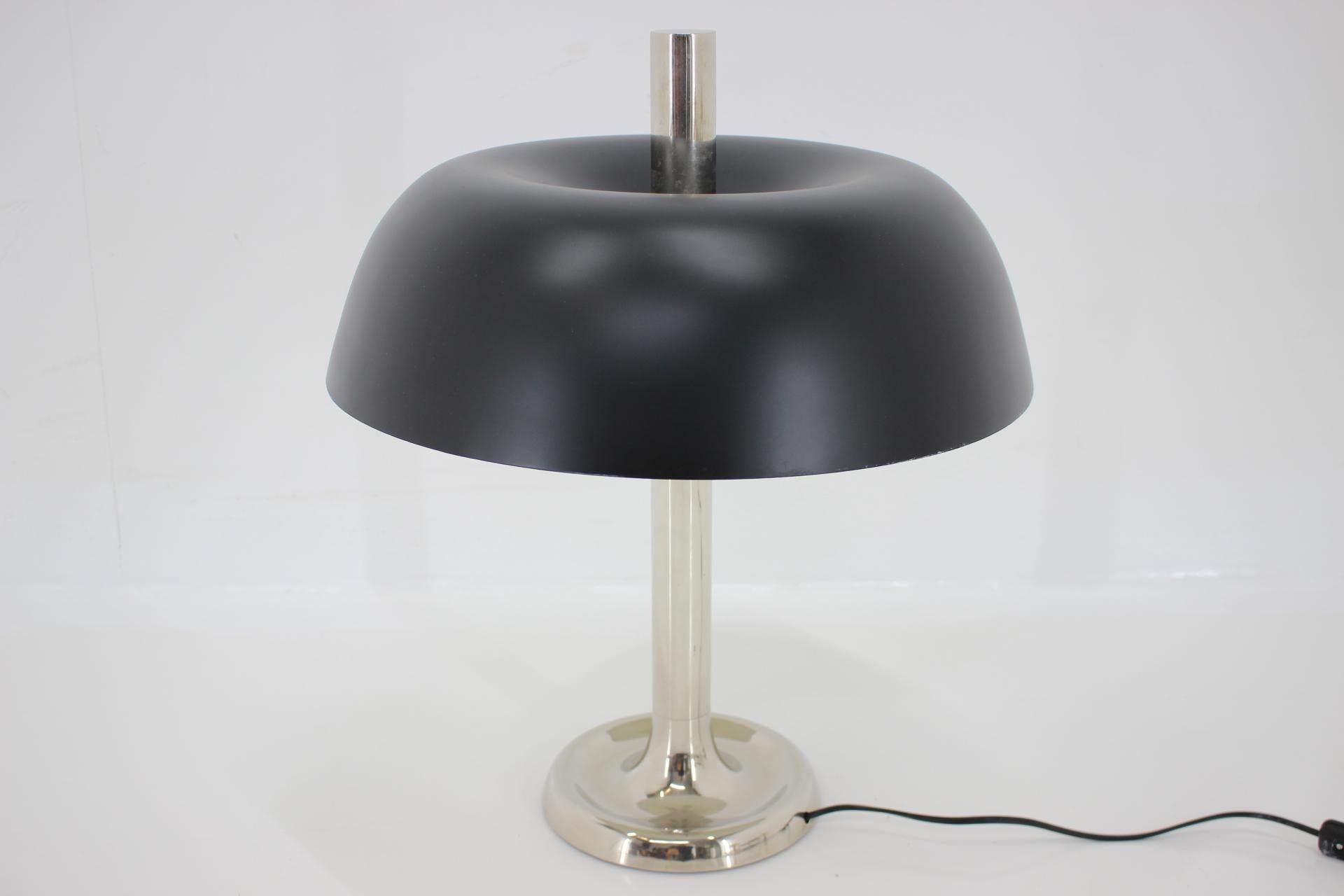 Big Design Extra Large Midcentury Mushroom Table Lamp by Hillebrand, 1970s In Good Condition For Sale In Praha, CZ
