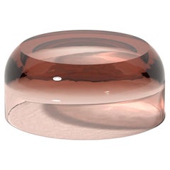 Table d'appoint Big Dew Drop en Penny Red, résine translucide, par Ian Cochran