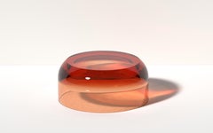 Modern Big Dew Drop Side Table in Topaz Yellow, Translucent Resin by Ian Cochran