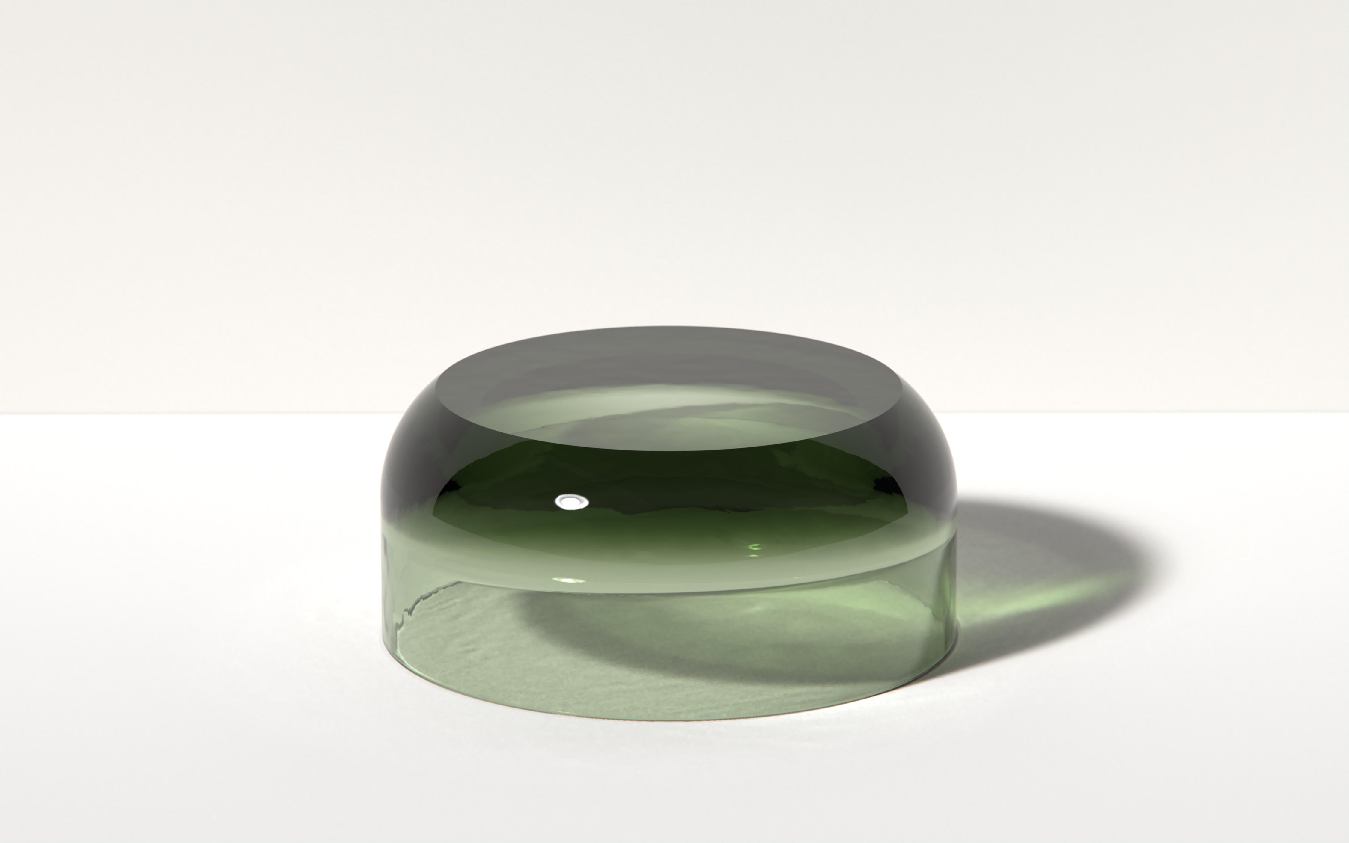 Big Dew Drop Side Table in Watermelon Red, Translucent Resin, by Ian Cochran For Sale 2