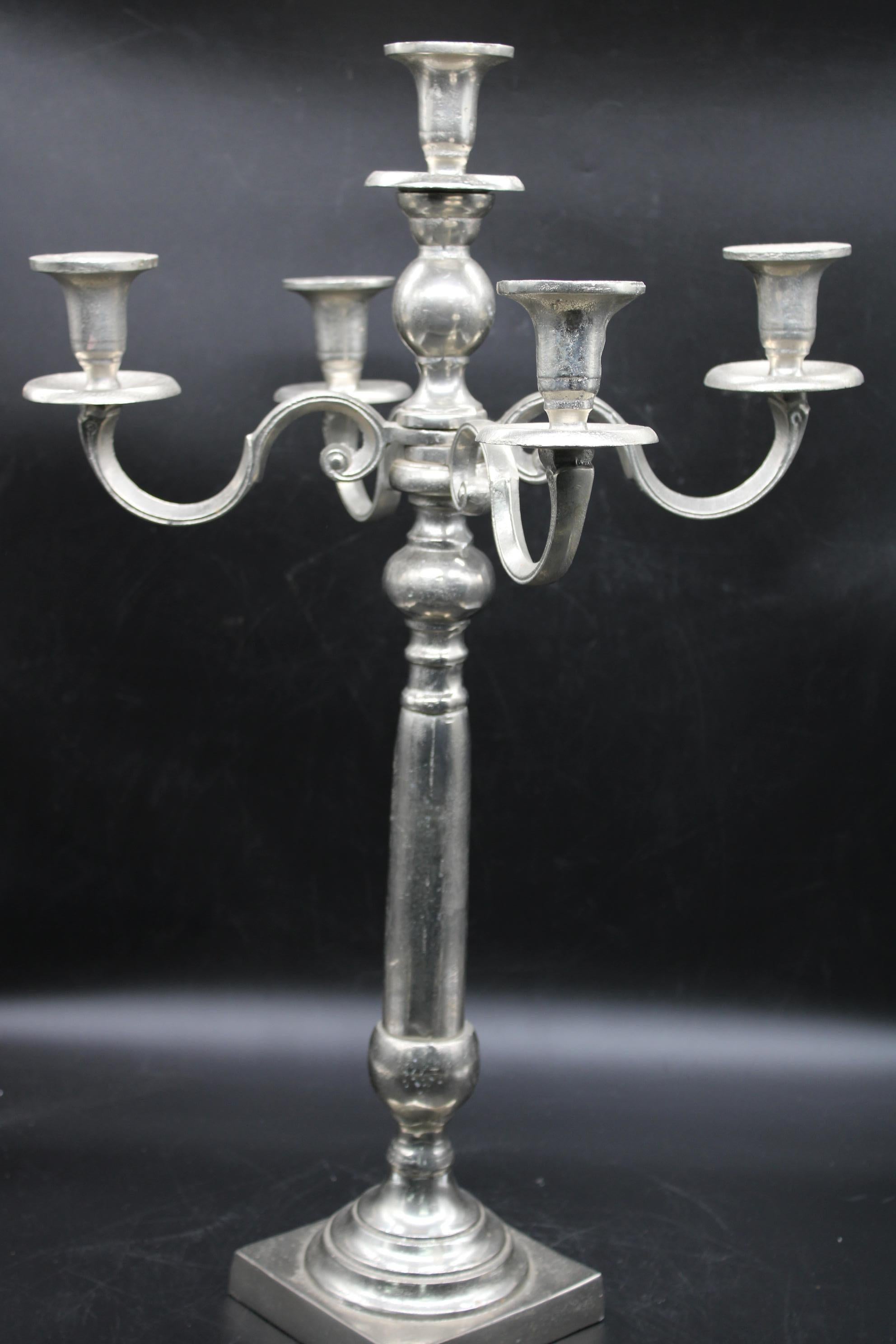 Big Dimension Candelabra Early XX. Century Italy
in good condition ill be shipped inside a wood box 
storage and container shipping also possible 
there are special discounts for retail members and also private members if they ask a container or