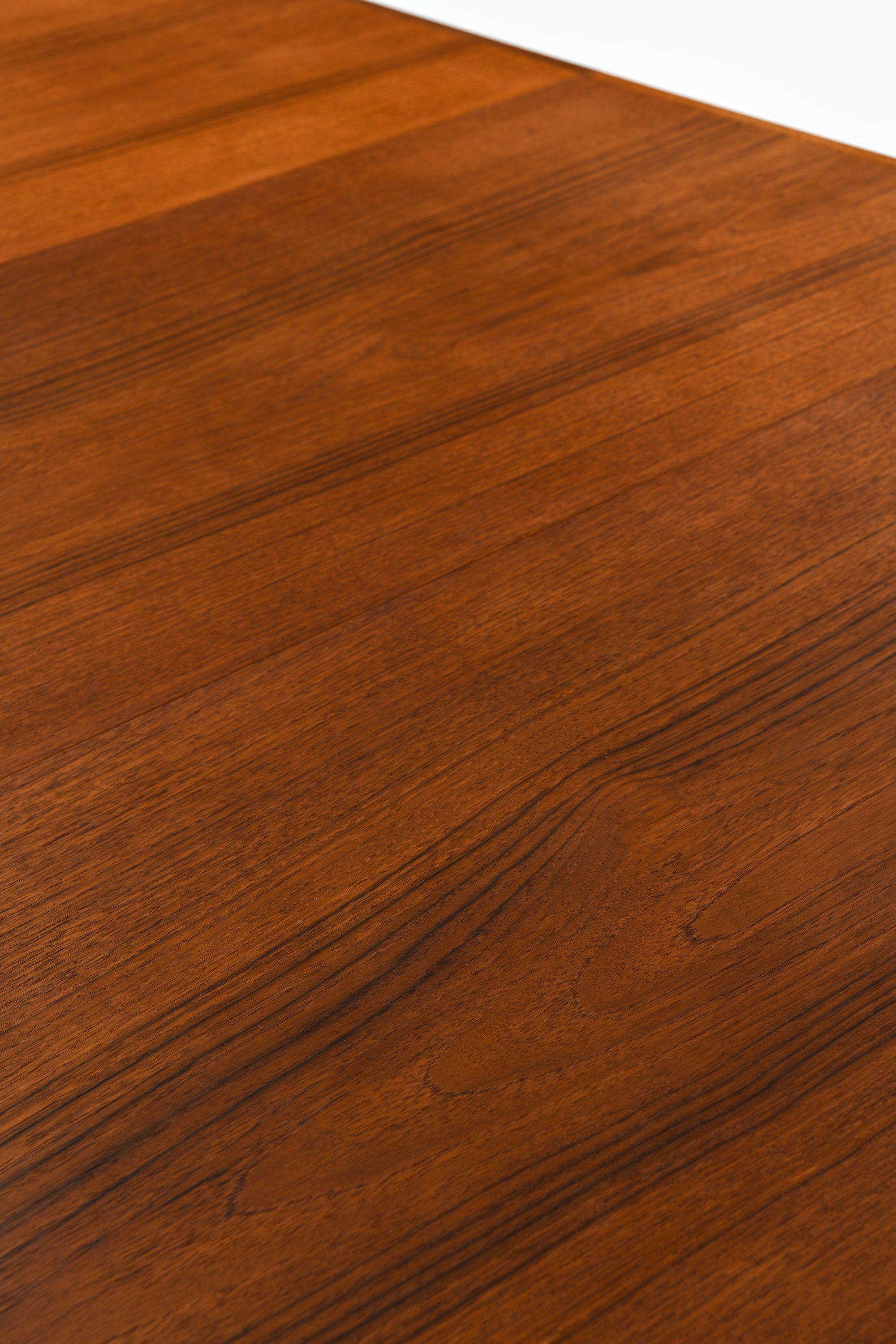 Big Dining Table in Teak by Henning Kjærnulf, 1958 For Sale 1
