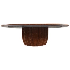 big marble dining table Big Mid-Century Modern Dining Table in Verona Marble