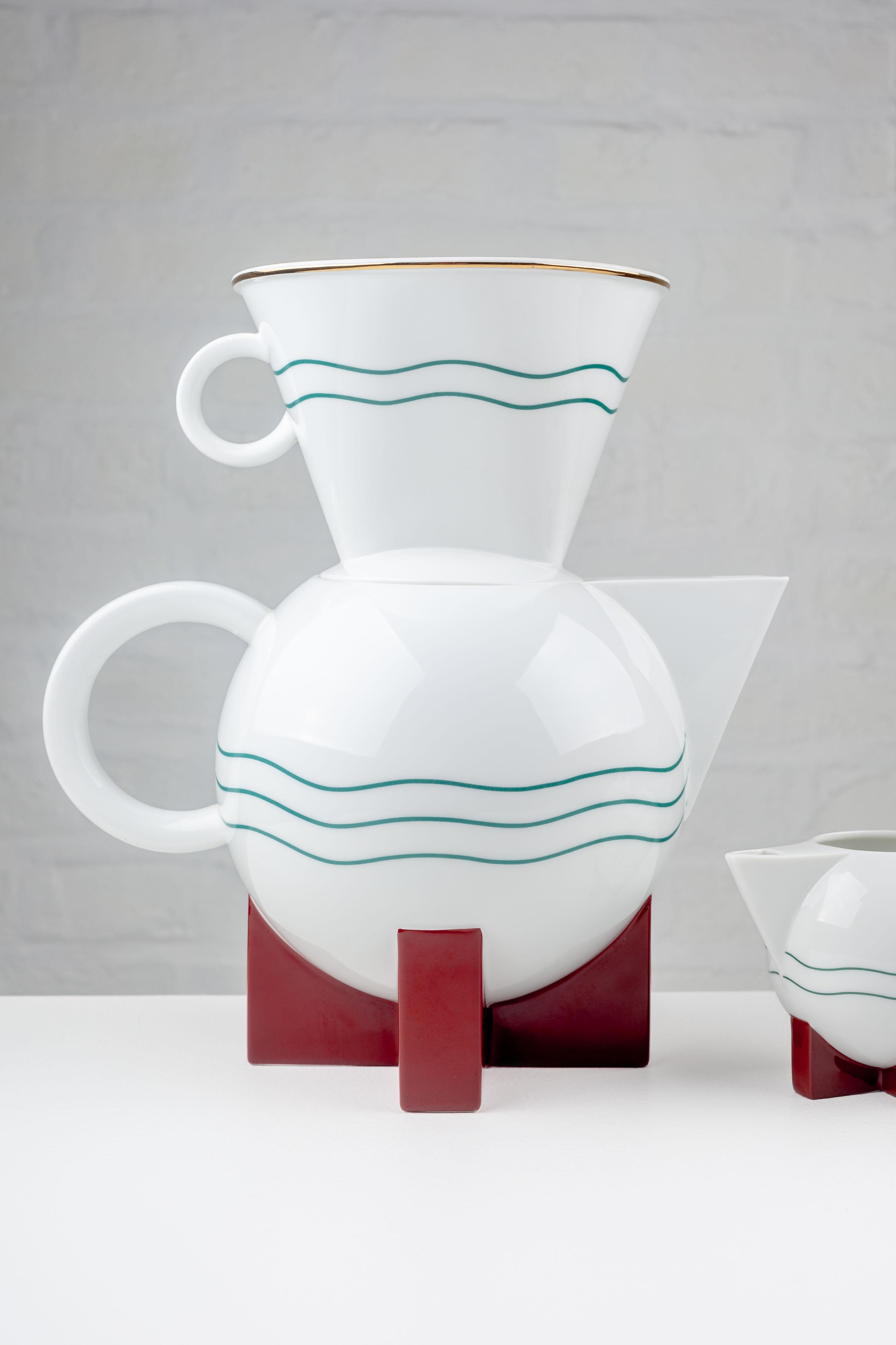 American Big Dripper Coffee Set by Michael Graves for Swid Powell, 1987 USA For Sale
