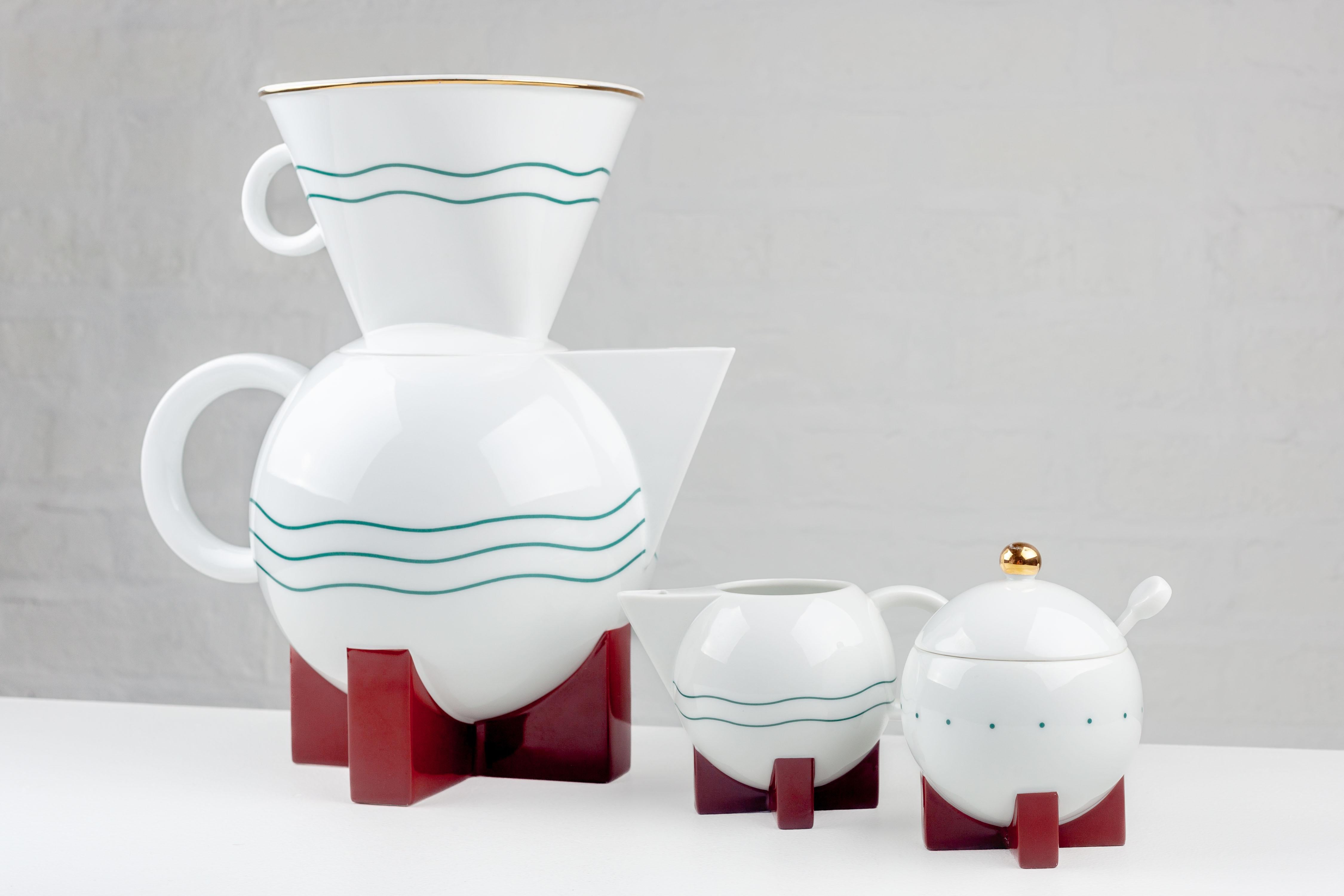 Late 20th Century Big Dripper Coffee Set by Michael Graves for Swid Powell, 1987 USA For Sale