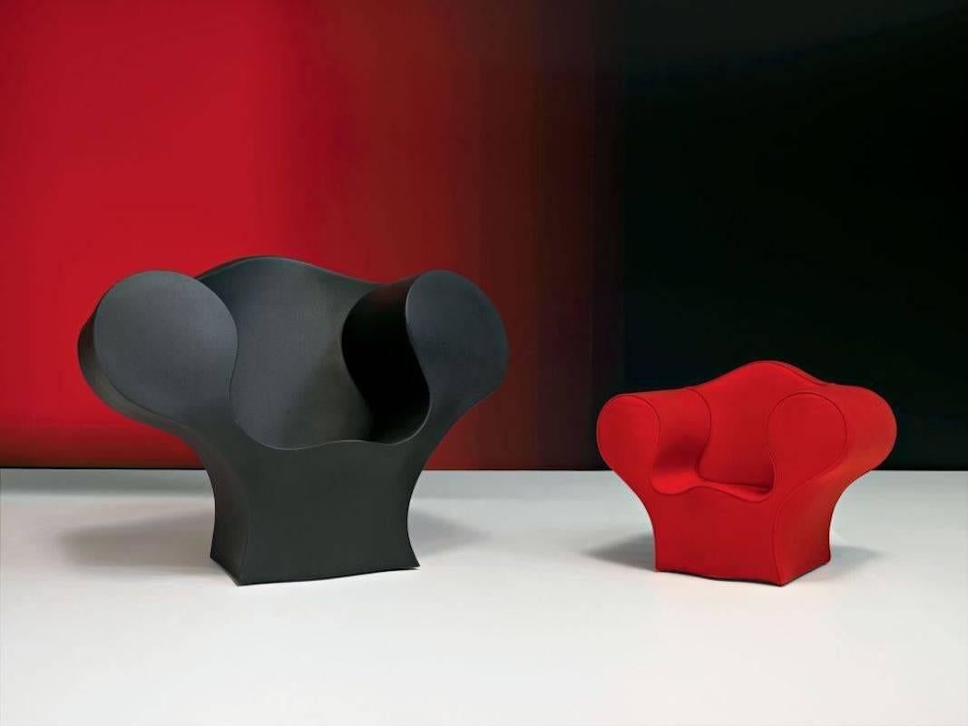 Molded Big Easy Outdoor Armchair by Ron Arad in White, Red or Black Polyethylene For Sale