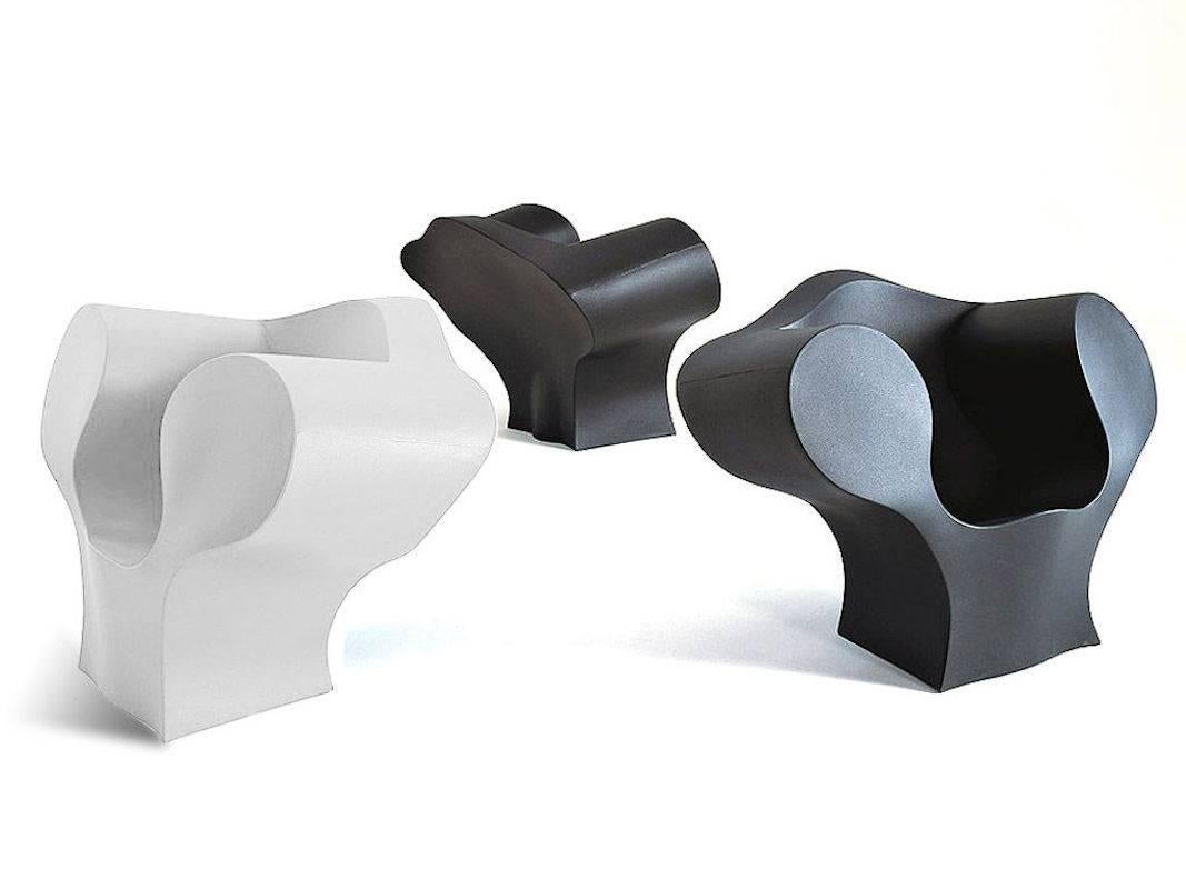 Big Easy Outdoor Armchair by Ron Arad in White, Red or Black Polyethylene In New Condition For Sale In Rhinebeck, NY