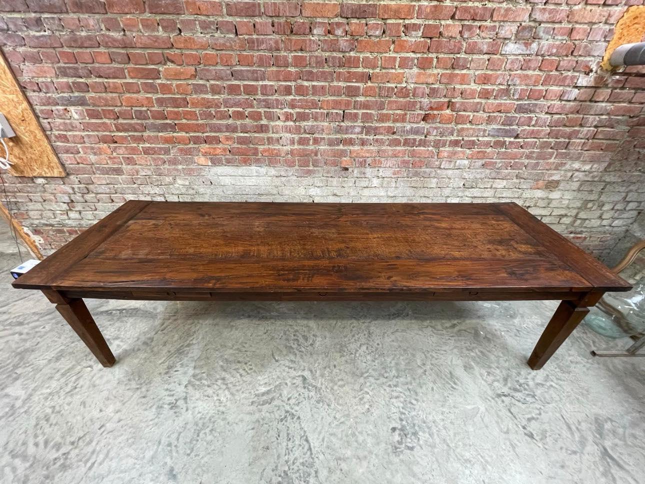 French Big farm table  For Sale