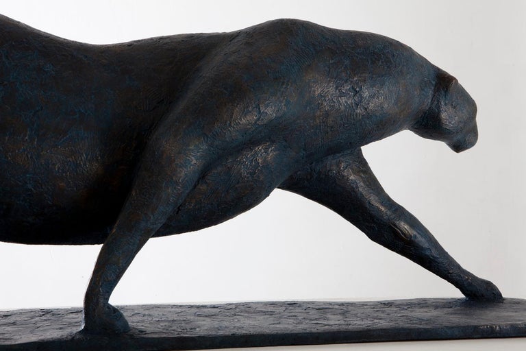 Big Feline (Grand Félin) is a large-scale bronze sculpture by French contemporary artist Pierre Yermia. Available in limited edition of 8 + 4 artist’s proofs, signed and numbered.
This work is suitable for outdoor installation. It has been shown