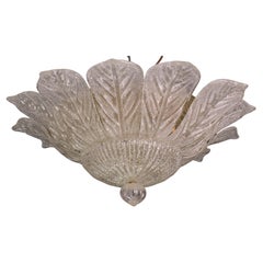 Große Blume Italienische Murano-Glas-Deckenleuchte oder -Kronleuchter, 1970er Jahre