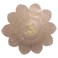 Große Blume Italienische Murano-Glas-Deckenleuchte oder -Kronleuchter, 1970er Jahre