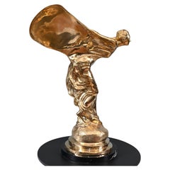 Big Flying Lady Statue Art Nouveau Bronze Spirit of Ecstacy