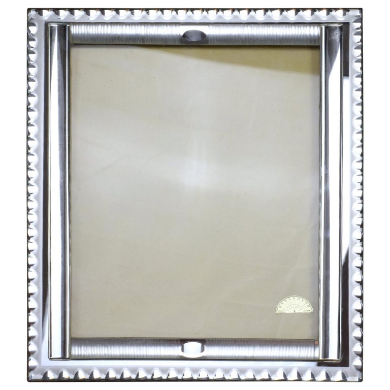 Big French Vintage Art Deco Mirror Frame By G Escudero 1950s At