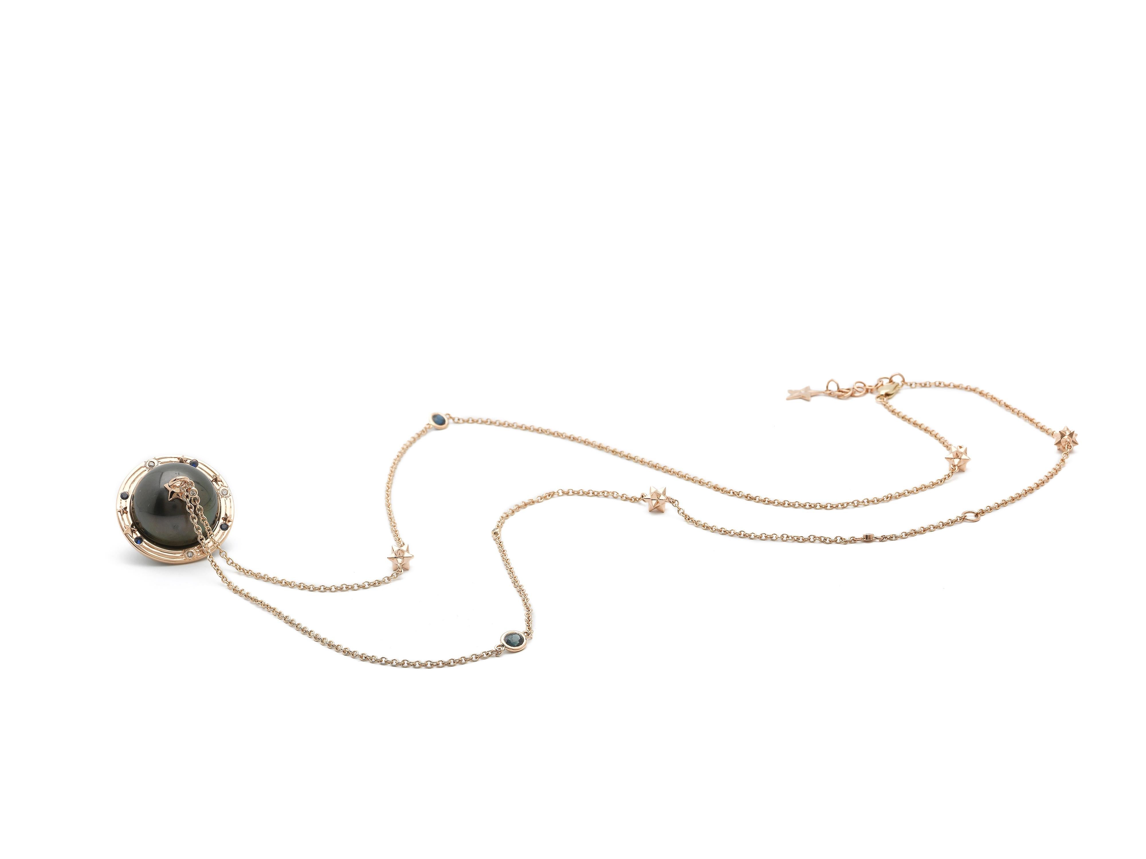 pearl planet necklace
