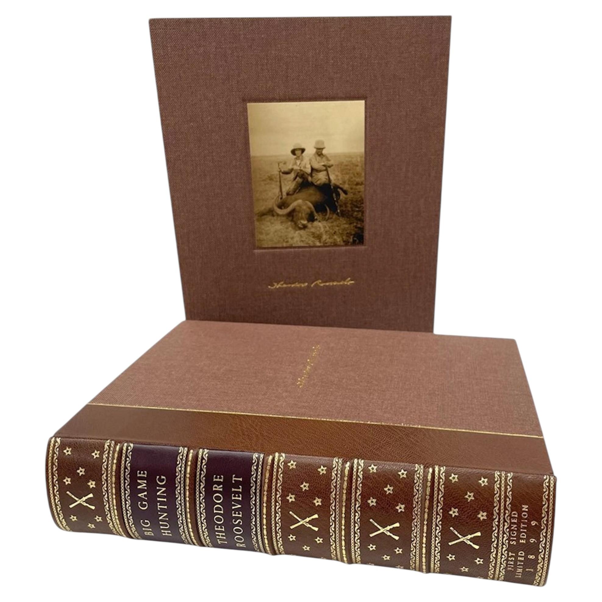 "BIG-GAME Hunting" di Theodore Roosevelt, autografato, prima edizione limitata n. 700/1000