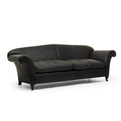 21st Century Modern Sofa Upholstered In Leather