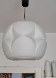 Big geometrical Glass Lamp by PEILL & PUTZLER  Space Age   Germany  70's