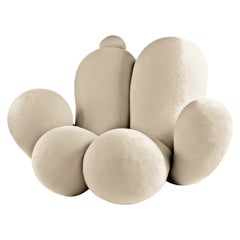 Big Girl Armchair, Cream Boucle, Modern Organic Sculptural
