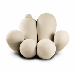 Big Girl Armchair, Cream Boucle, Modern Organic Sculptural