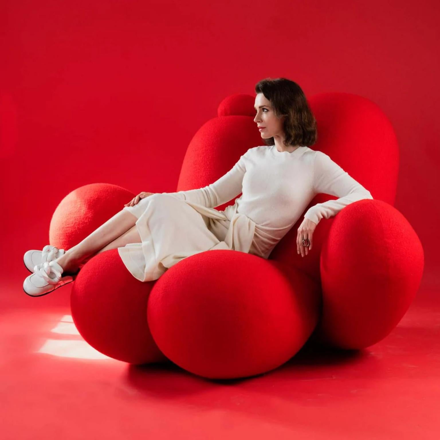 Post-Modern Big Girl Cream Bouclé Chair by Bohinc Studio