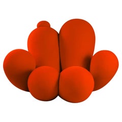 Big Girl Orange Velvet Chair by Bohinc Studio