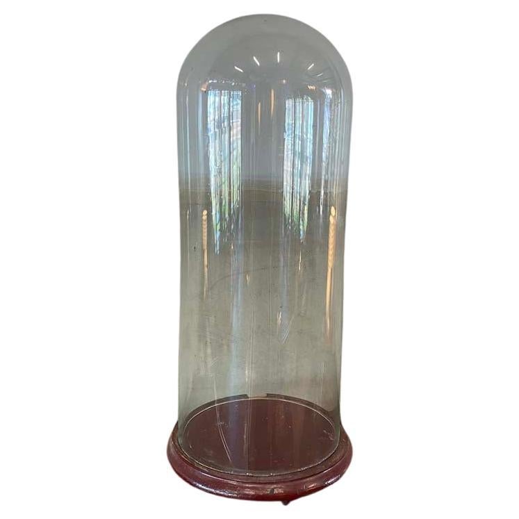 Gran Dintel de Cristal Alrededor de 1900 /Globo/ Cloche en venta
