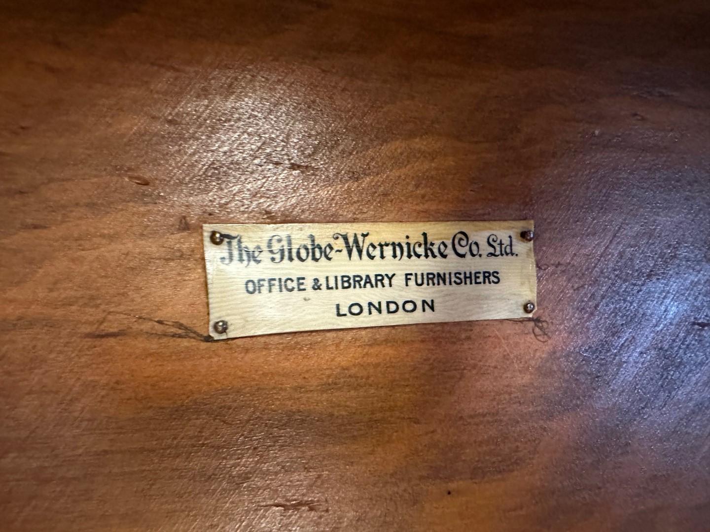 Oak Big Globe Wernicke Bookcase For Sale