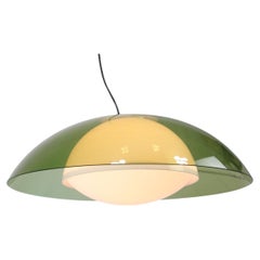 Große grüne italienische Space Age-Lampe von Luigi Massoni für Guzzini, 1970er Jahre