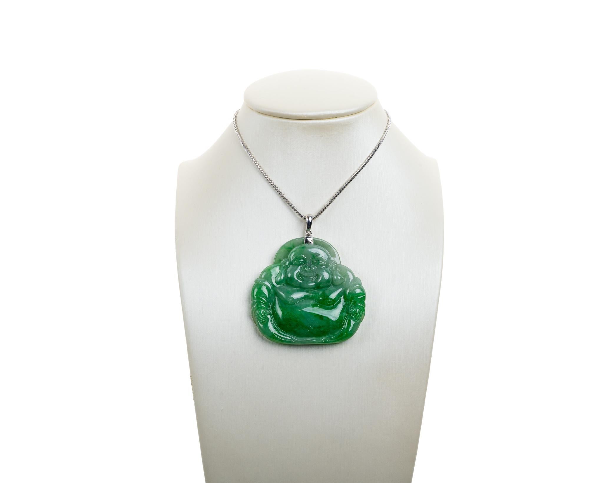 Big Green Jadeite Jade Buddha 