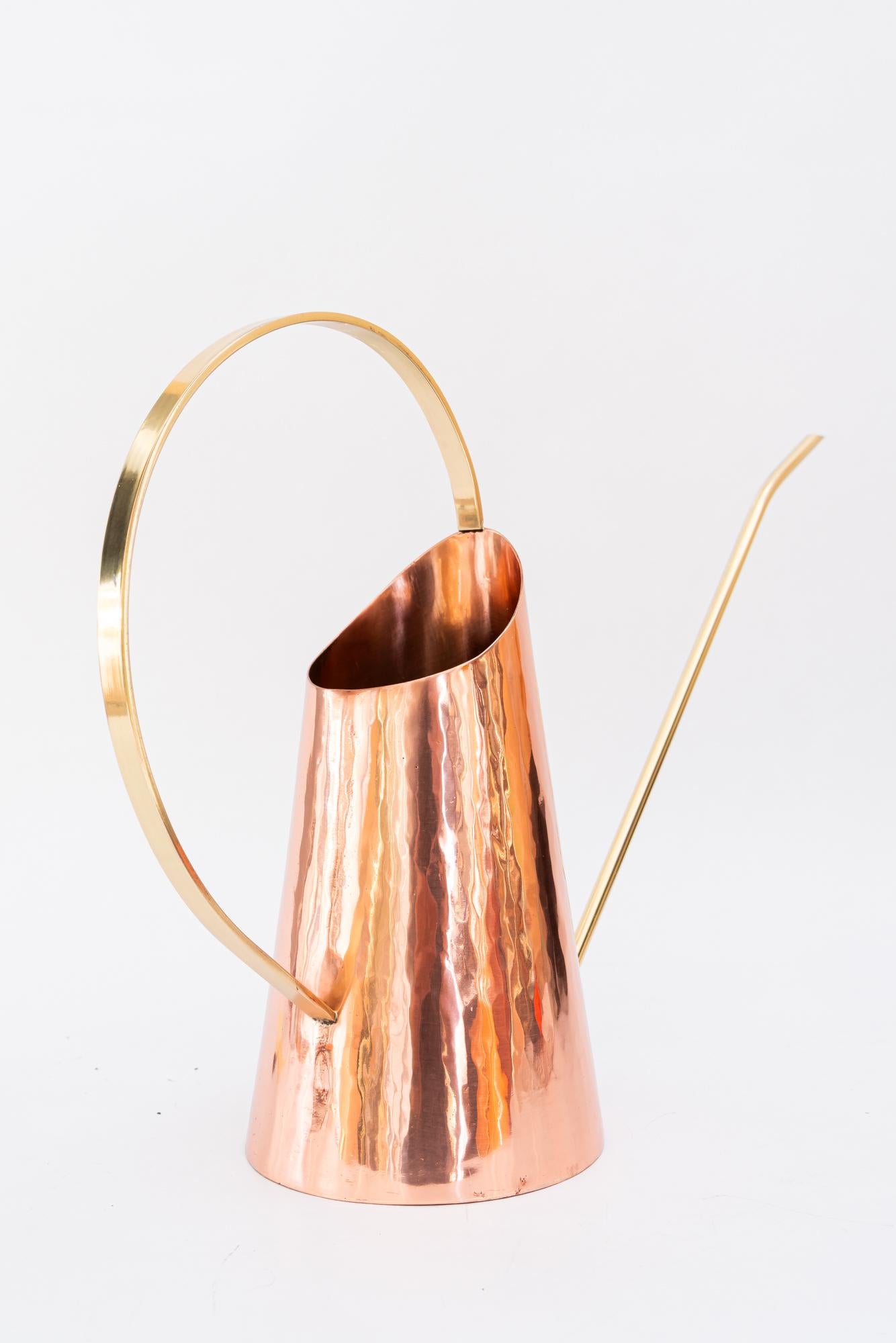 Big Hammered Kupfer Can Wien um 1920s
Poliert und emailliert