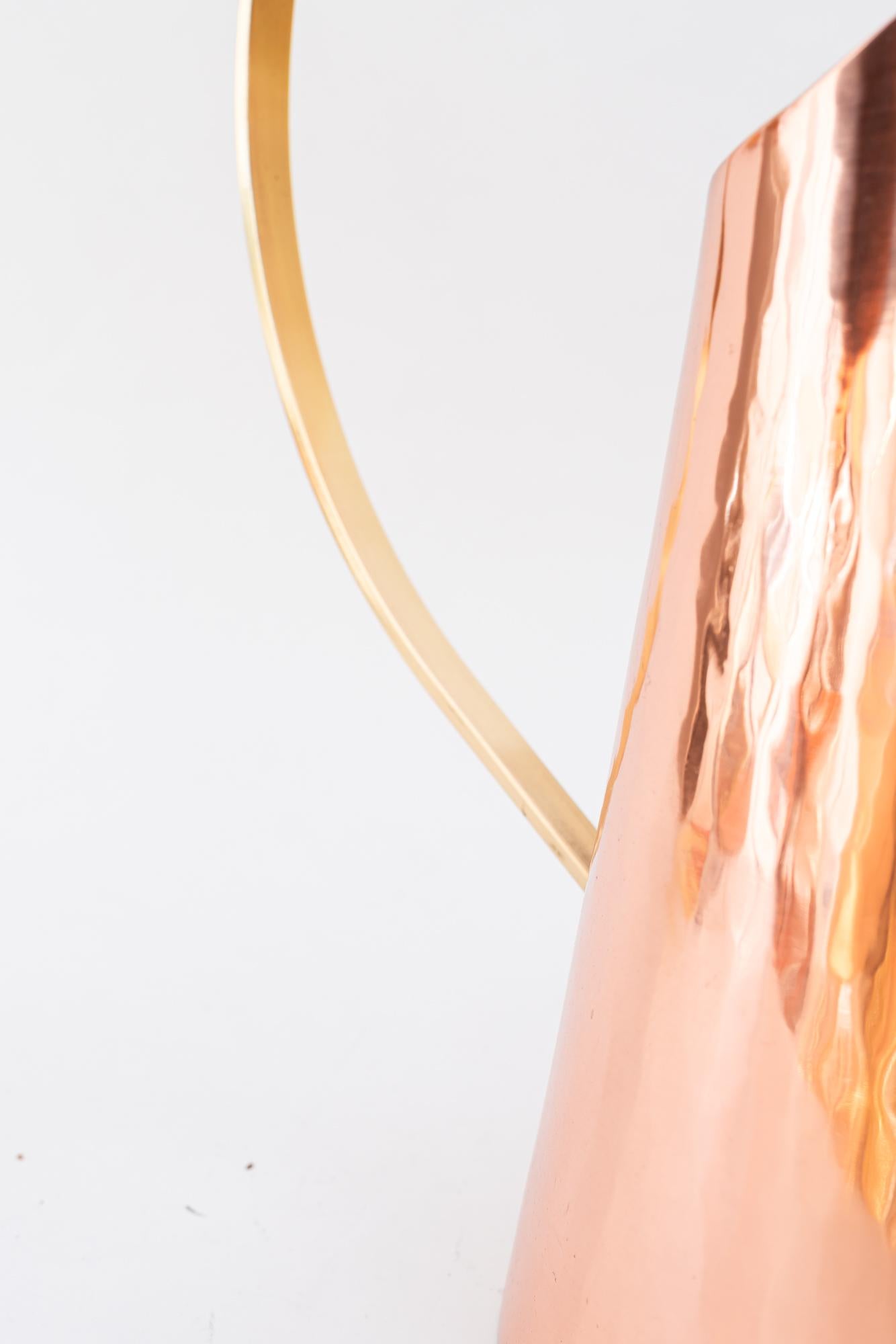 Big Hammered Kupfer Can Wien um 1920s im Angebot 2