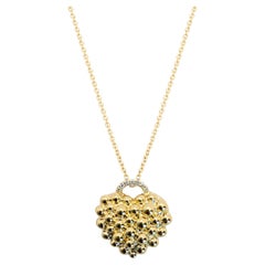 Big Heart Yellow gold and Diamond Pendant Necklace
