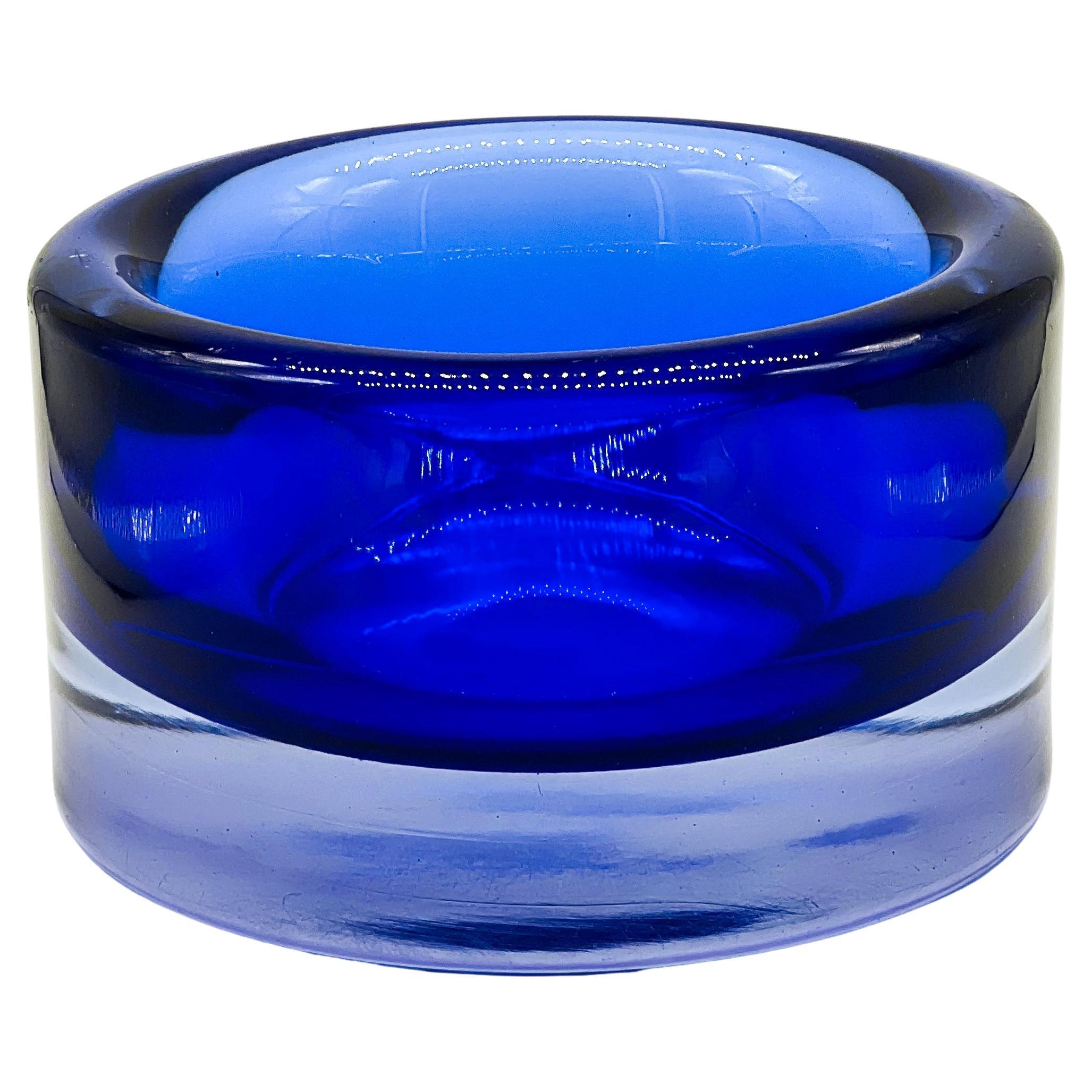 Big Heavy Decorative Murano Bowl by Mario Pinzoni for Seguso