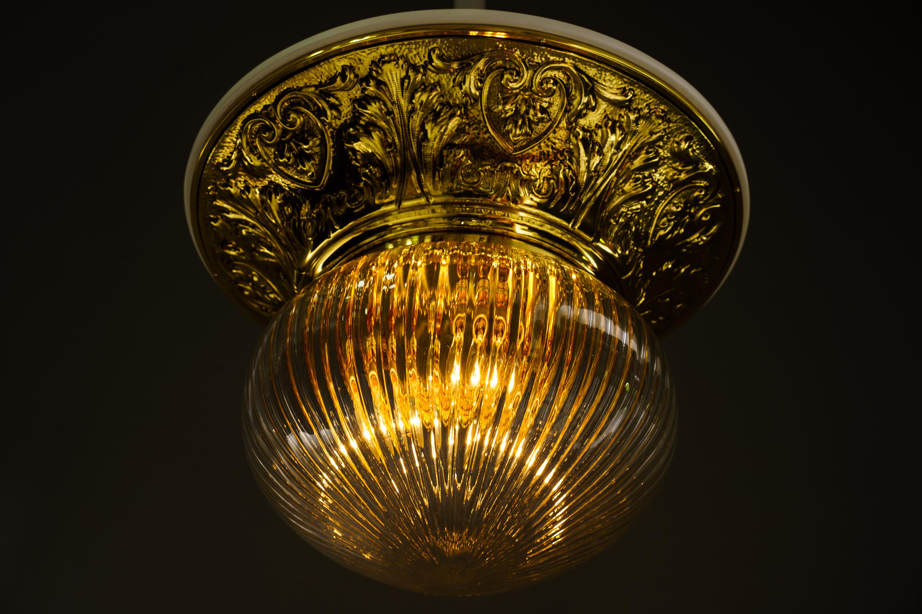 Big historistic Ceiling lamp vienna around 1890s For Sale 3