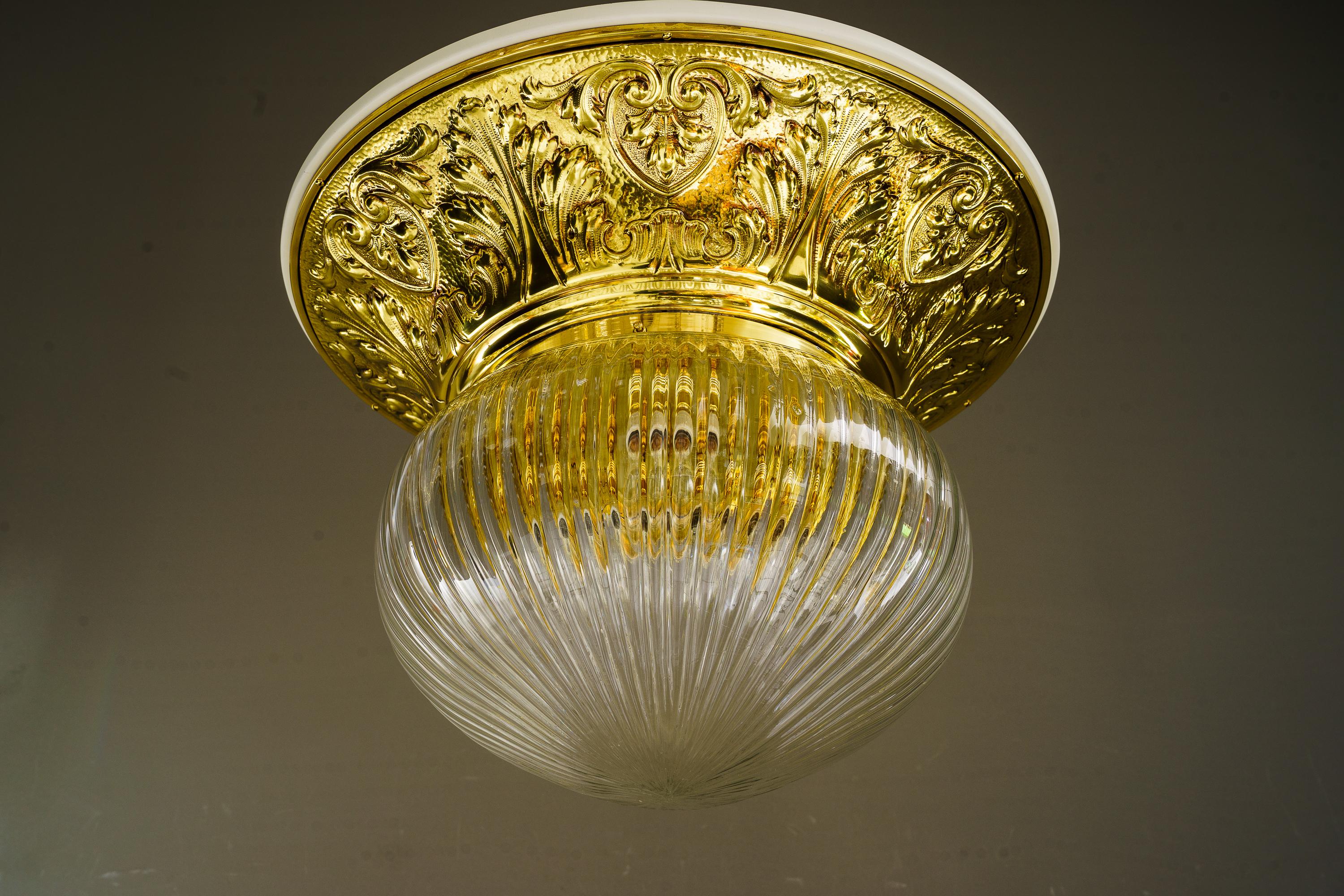 Austrian Big historistic Ceiling lamp vienna around 1890s For Sale