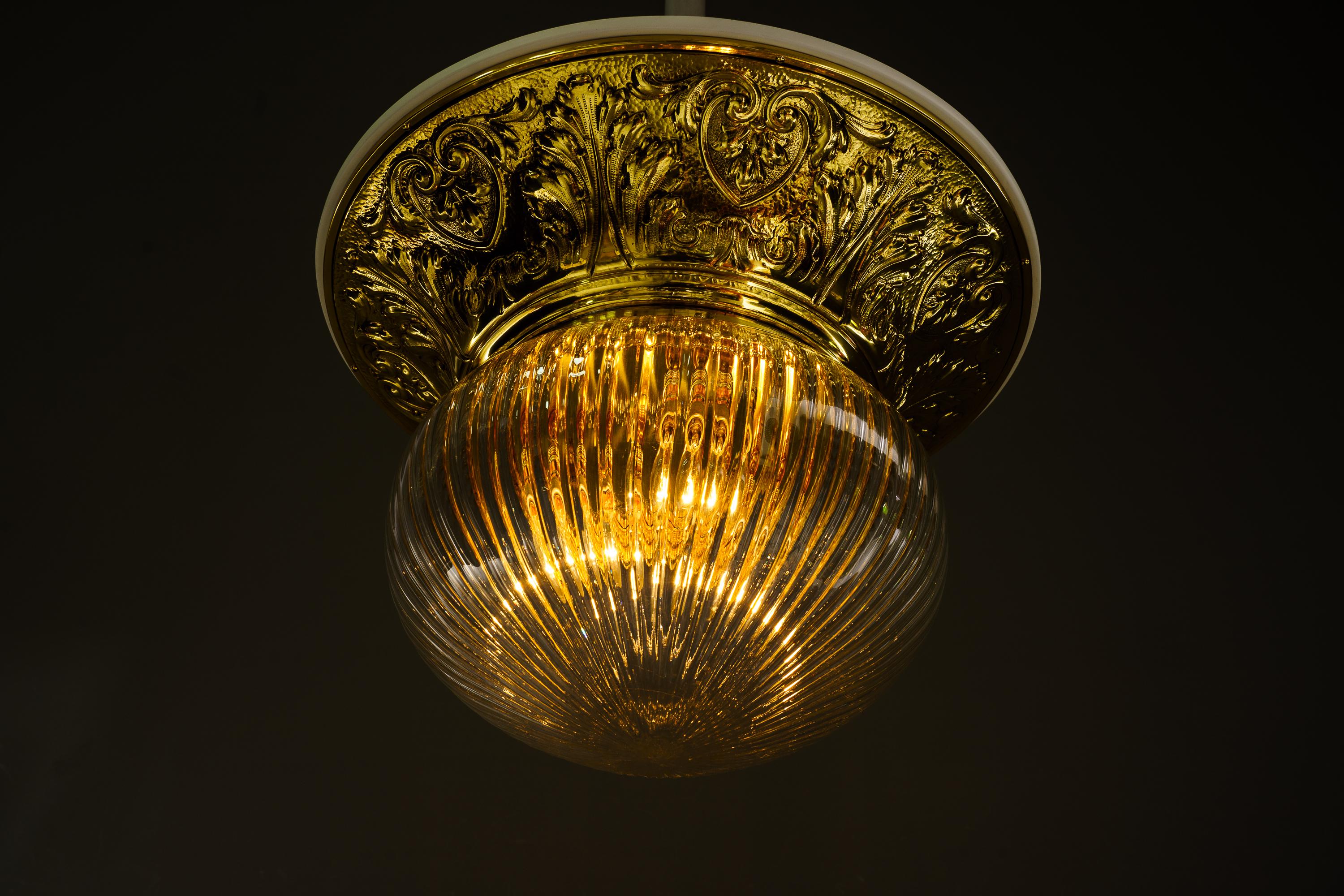 Big historistic Ceiling lamp vienna around 1890s For Sale 1