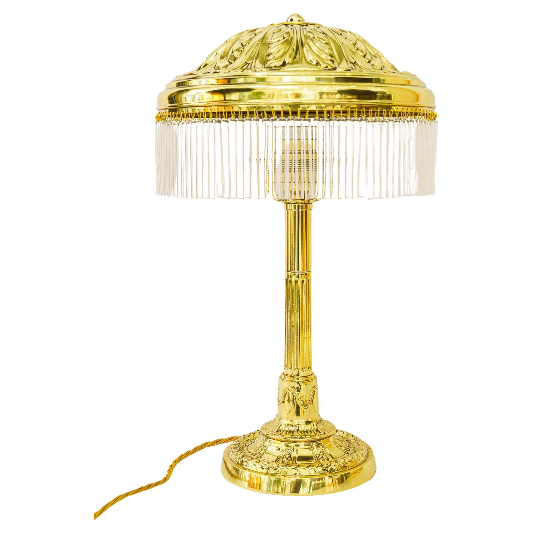 Grande lampada da tavolo storica di Vienna del 1890 circa in vendita