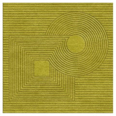 Contemporary Sculptural Hand-Tufted Carved Geometric Rug in Wool by Jt. Pfeiffer