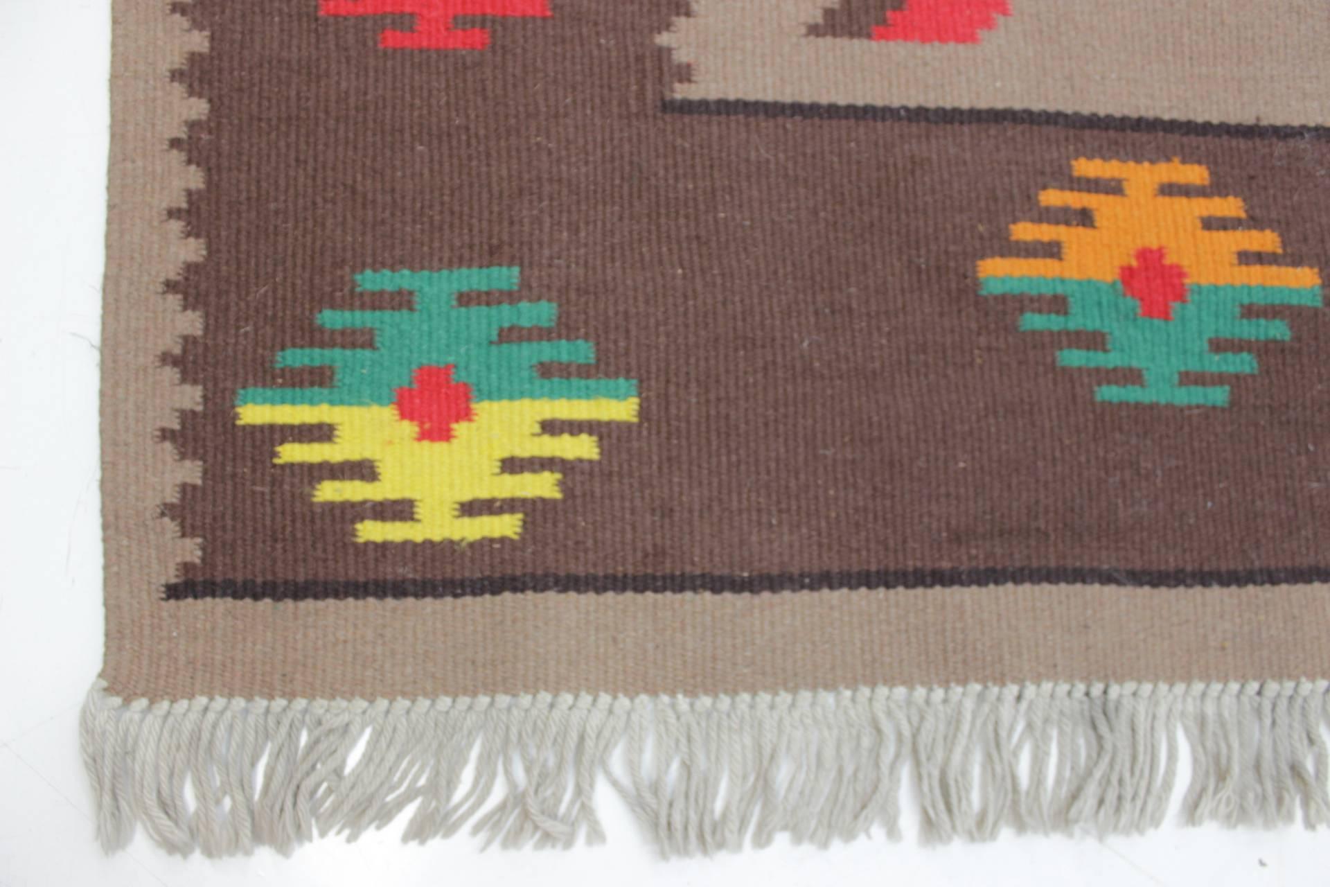 Mid-Century Modern Big Indian Style Kilim Rug or Carpet For Sale