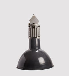 Big industrial chrome lamp, France 1930.